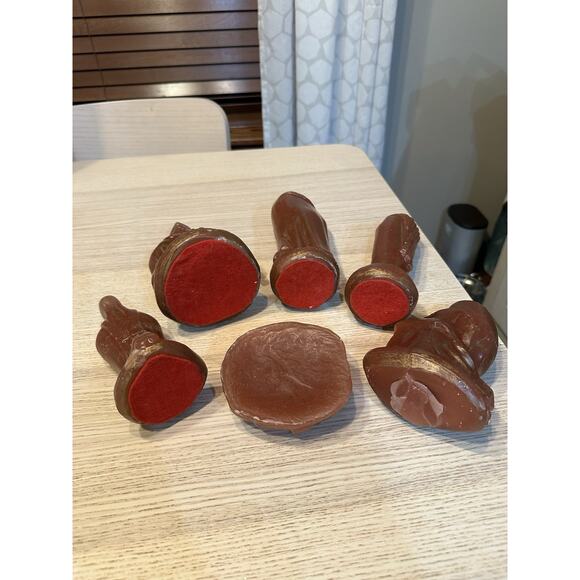 Vintage SolidWax Nativity Set Crèche Gold Wash MidCentury Christmas Decor - Picture 6 of 6